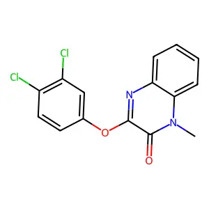 3-(3,4-dichlorophenoxy)-1-methyl-2(1H)-quinoxalinone structure