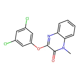 3-(3,5-dichlorophenoxy)-1-methyl-2(1H)-quinoxalinone structure