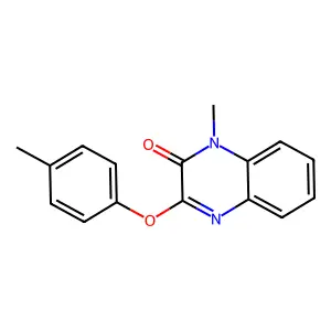 1-methyl-3-(4-methylphenoxy)-2(1H)-quinoxalinone structure