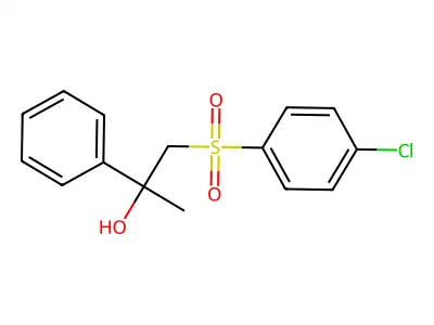 1-[(4-Chlorophenyl)sulfonyl]-2-phenyl-2-propanol structure