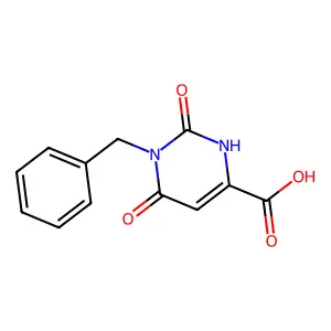 1-Benzyl-6-hydroxy-2-oxo-1,2-dihydro-4-pyrimidinecarboxylic acid structure