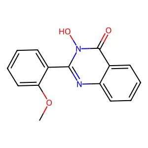3-hydroxy-2-(2-methoxyphenyl)-4(3H)-quinazolinone structure