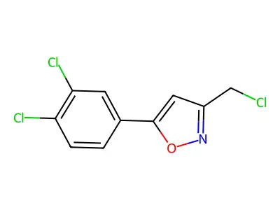 3-(Chloromethyl)-5-(3,4-dichlorophenyl)-1,2-oxazole structure