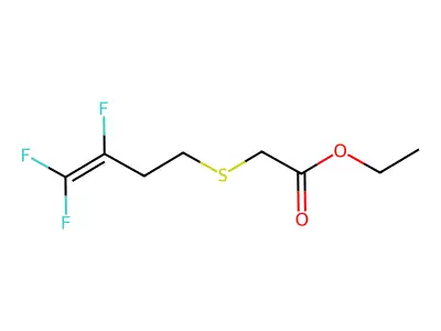 Ethyl 2-[(3,4,4-trifluoro-3-butenyl)sulfanyl]acetate structure
