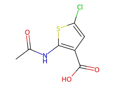 5-Chloro-2-acetamidothiophene-3-carboxylic acid structure