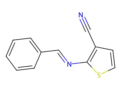 2-[(Phenylmethylidene)amino]thiophene-3-carbonitrile structure