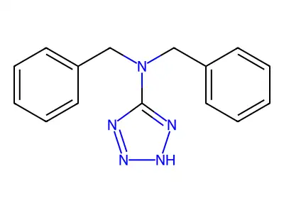 N,N-dibenzyl-2H-tetrazol-5-amine structure