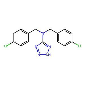N,N-Bis(4-Chlorobenzyl)-1h-1,2,3,4-Tetraazol-5-Amine structure