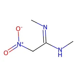 N,N'-二甲基-2-硝基乙脒 structure