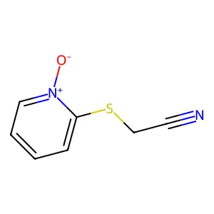 2-[(Cyanomethyl)sulfanyl]pyridin-1-ium-1-olate structure