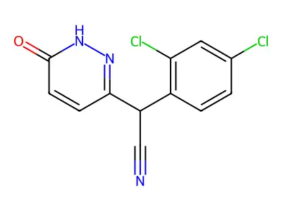 2-(2,4-Dichlorophenyl)-2-(6-hydroxy-3-pyridazinyl)acetonitrile structure