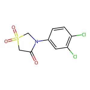 3-(3,4-Dichlorophenyl)-1lambda~6~,3-thiazolane-1,1,4-trione structure