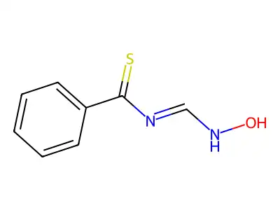 N-((hydroxyimino)methyl)benzenecarbothioamide structure