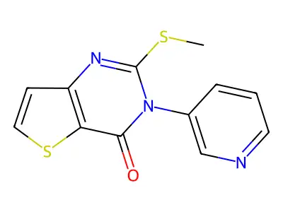 2-(methylsulfanyl)-3-(3-pyridinyl)thieno[3,2-d]pyrimidin-4(3H)-one structure
