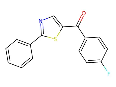 (4-Fluorophenyl)(2-phenyl-1,3-thiazol-5-yl)methanone structure