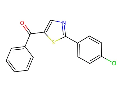 [2-(4-Chlorophenyl)-1,3-thiazol-5-yl]-phenylmethanone structure