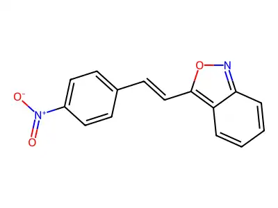 3-[2-(4-Nitrophenyl)ethenyl]-2,1-benzoxazole structure