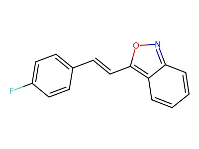 3-[2-(4-Fluorophenyl)ethenyl]-2,1-benzoxazole structure