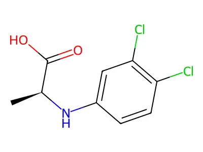 N-(3,4-dichlorophenyl)alanine structure