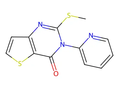2-(methylsulfanyl)-3-(2-pyridinyl)thieno[3,2-d]pyrimidin-4(3H)-one structure