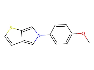 5-(4-methoxyphenyl)-5H-thieno[2,3-c]pyrrole structure