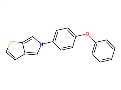 5-(4-phenoxyphenyl)-5H-thieno[2,3-c]pyrrole structure