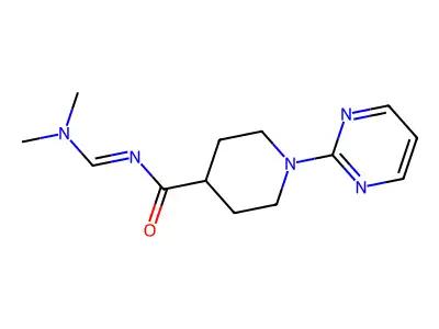 N-[(dimethylamino)methylene]-1-(2-pyrimidinyl)-4-piperidinecarboxamide structure