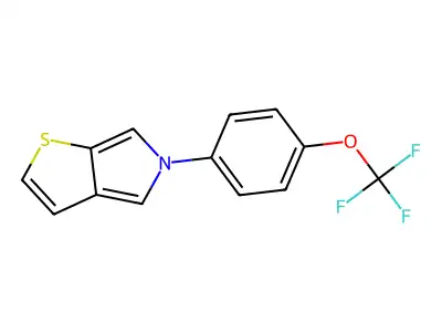 5-[4-(trifluoromethoxy)phenyl]-5H-thieno[2,3-c]pyrrole structure