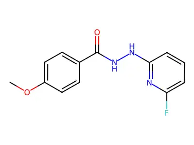 N'-(6-fluoropyridin-2-yl)-4-methoxybenzohydrazide structure