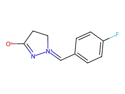 2-[(4-Fluorophenyl)methylidene]-3,4-dihydropyrazol-2-ium-5-olate structure