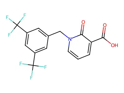 1-[3,5-Bis(Trifluoromethyl)Benzyl]-2-Oxo-1,2-Dihydro-3-Pyridinecarboxylic Acid structure
