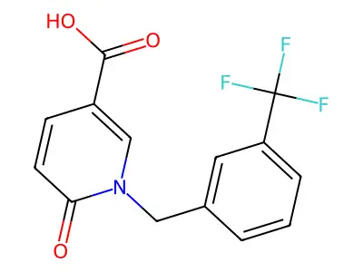 6-Oxo-1-[3-(Trifluoromethyl)Benzyl]-1,6-Dihydro-3-Pyridinecarboxylic Acid structure