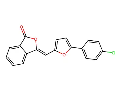3-[[5-(4-Chlorophenyl)furan-2-yl]methylidene]-2-benzofuran-1-one structure