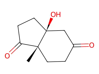 1H-Indene-1,5(4H)-dione, hexahydro-3a-hydroxy-7a-methyl- structure