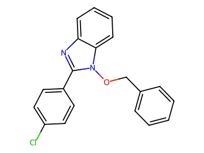 1-(benzyloxy)-2-(4-chlorophenyl)-1H-1,3-benzimidazole structure