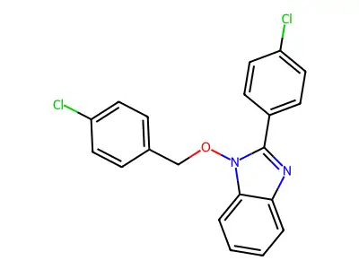 1-[(4-chlorobenzyl)oxy]-2-(4-chlorophenyl)-1H-1,3-benzimidazole structure