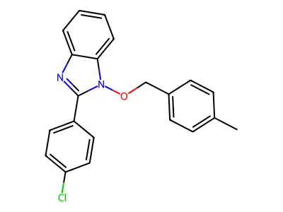 2-(4-chlorophenyl)-1-[(4-methylbenzyl)oxy]-1H-1,3-benzimidazole structure