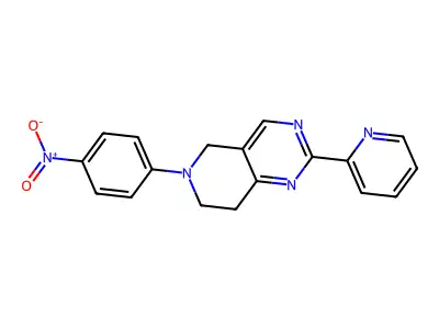 6-(4-nitrophenyl)-2-pyridin-2-yl-7,8-dihydro-5H-pyrido[4,3-d]pyrimidine structure