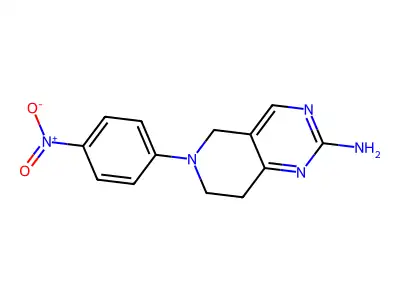 6-(4-Nitrophenyl)-5,6,7,8-tetrahydropyrido[4,3-d]pyrimidin-2-amine structure