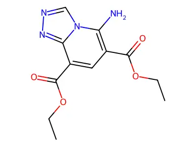 Diethyl 5-amino[1,2,4]triazolo[4,3-a]pyridine-6,8-dicarboxylate structure