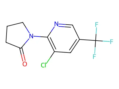 1-[3-Chloro-5-(trifluoromethyl)pyridin-2-yl]pyrrolidin-2-one structure