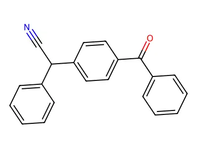 2-(4-Benzoylphenyl)-2-phenylacetonitrile structure
