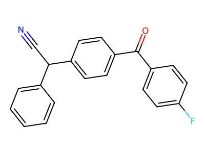 2-[4-(4-Fluorobenzoyl)phenyl]-2-phenylacetonitrile structure