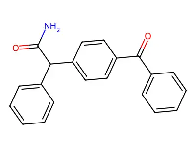 2-(4-Benzoylphenyl)-2-phenylacetamide structure