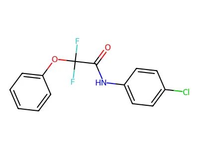 N-(4-chlorophenyl)-2,2-difluoro-2-phenoxyacetamide structure