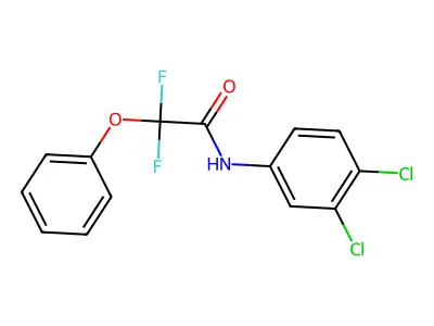 N-(3,4-dichlorophenyl)-2,2-difluoro-2-phenoxyacetamide structure