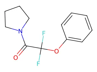 2,2-Difluoro-2-phenoxy-1-(1-pyrrolidinyl)-1-ethanone structure
