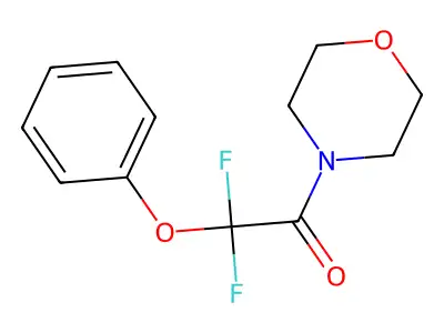 2,2-Difluoro-1-morpholino-2-phenoxy-1-ethanone structure