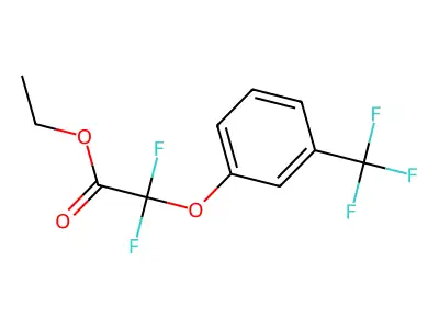 Ethyl 2,2-difluoro-2-[3-(trifluoromethyl)phenoxy]acetate structure