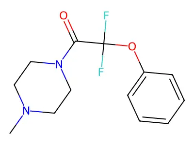 2,2-Difluoro-1-(4-methylpiperazino)-2-phenoxy-1-ethanone structure